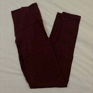 Aerie Offline Leggings, Size Small, Maroon